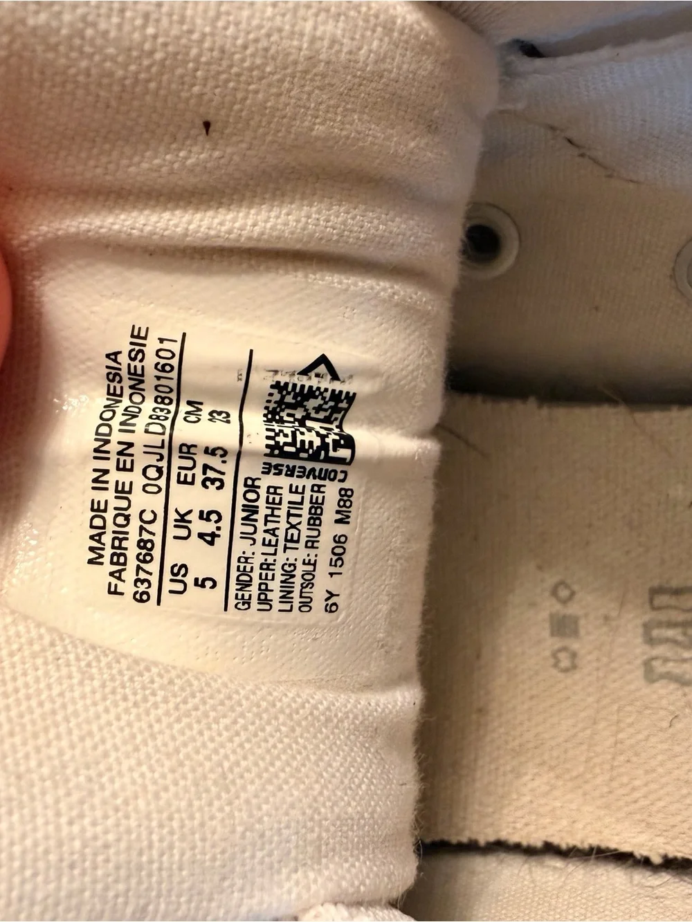 Converse Kids White Low-Top Sneakers